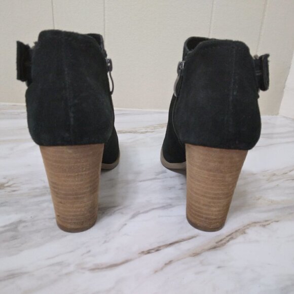 Michael Shannon | Black Suede Ankle Boot Side Zip | Size 9.5 - Picture 5 of 12